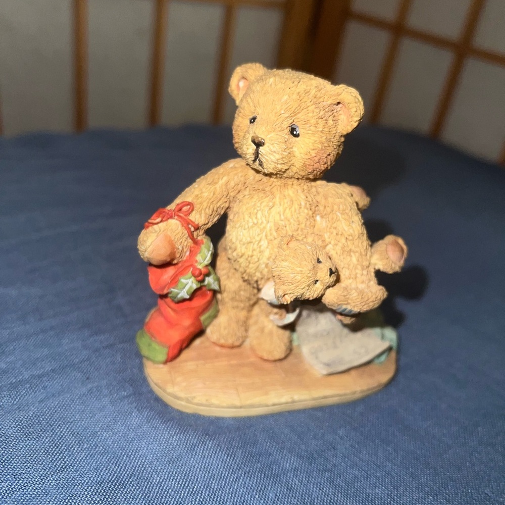 Adorable Brown Teddy Bear Figurine